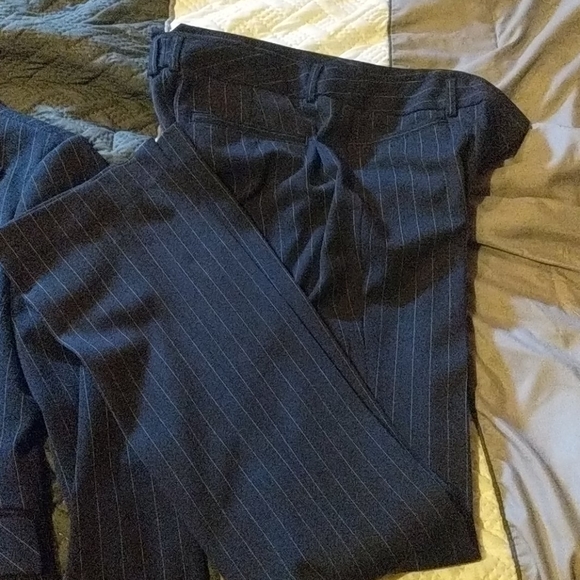 Express Navy with pinstripe suit set - Picture 3 of 4